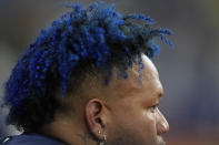 Tampa Bay Rays' Harold Ramirez watches play against the Detroit Tigers during the fourth inning of a baseball game Tuesday, April 23, 2024, in St. Petersburg, Fla. (AP Photo/Chris O'Meara)