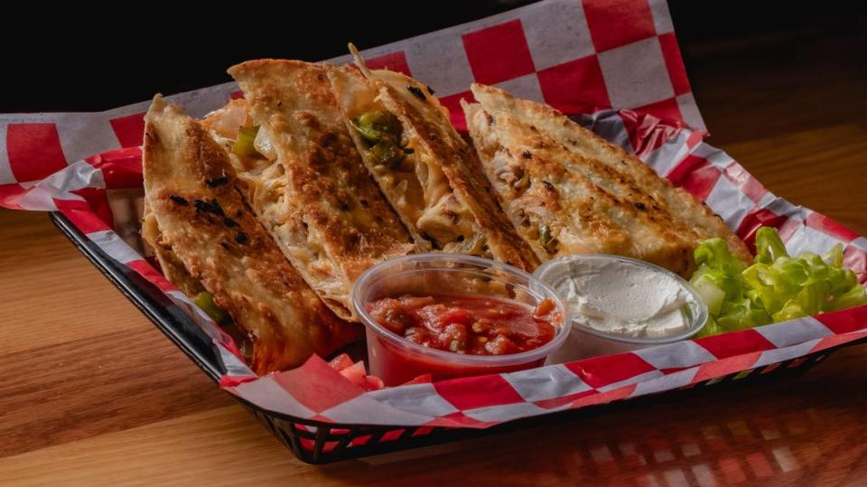 Joshua Hatch has put the emphasis on food offerings at Jaxx Sports Bar & Grill, 1035 Hasko Road, Palmetto. Shown above are the quesadillas.