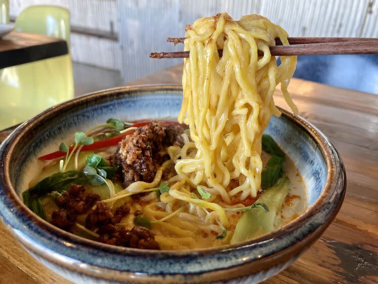 The Tantan ramen from Japonica in El Segundo.