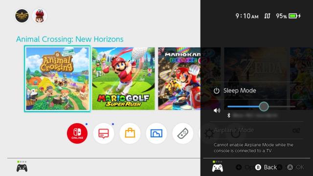 Play modes and connecting, Nintendo Switch Support