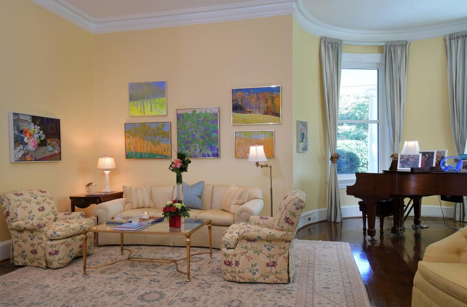 The living room in the vice presidential residence in 2016