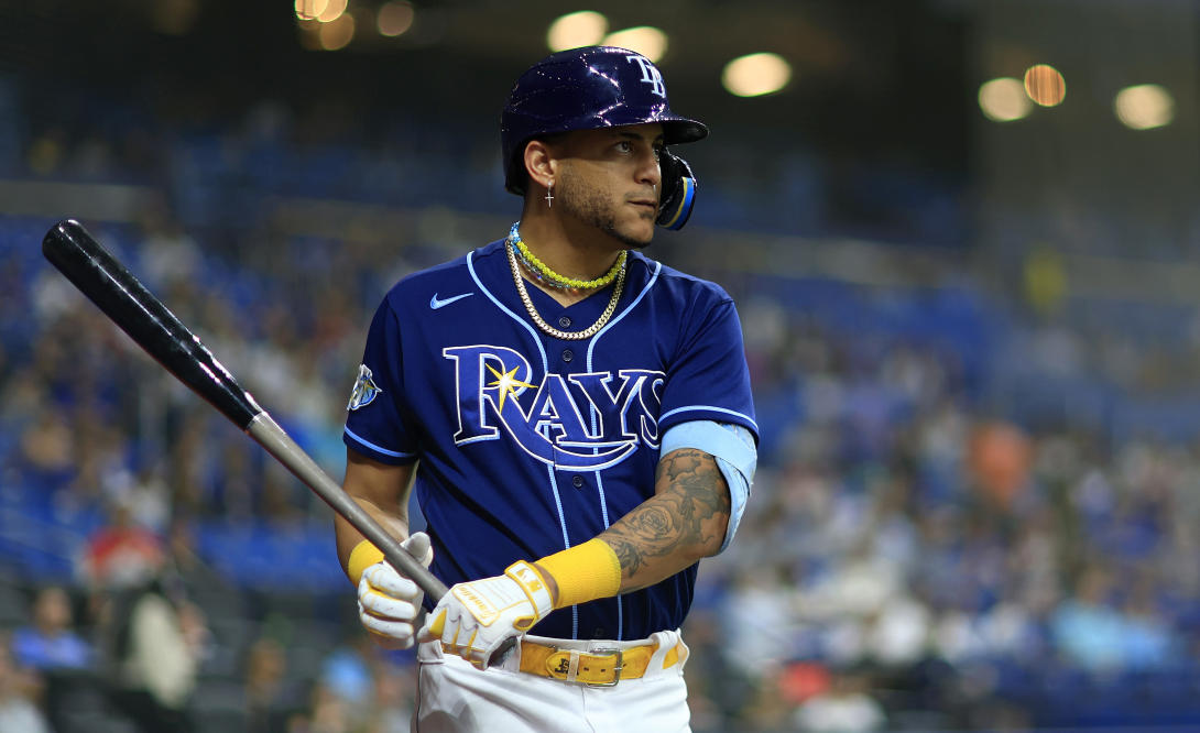 Jose Siri of the Tampa Bay Rays looks on against the Miami Marlins in  News Photo - Getty Images