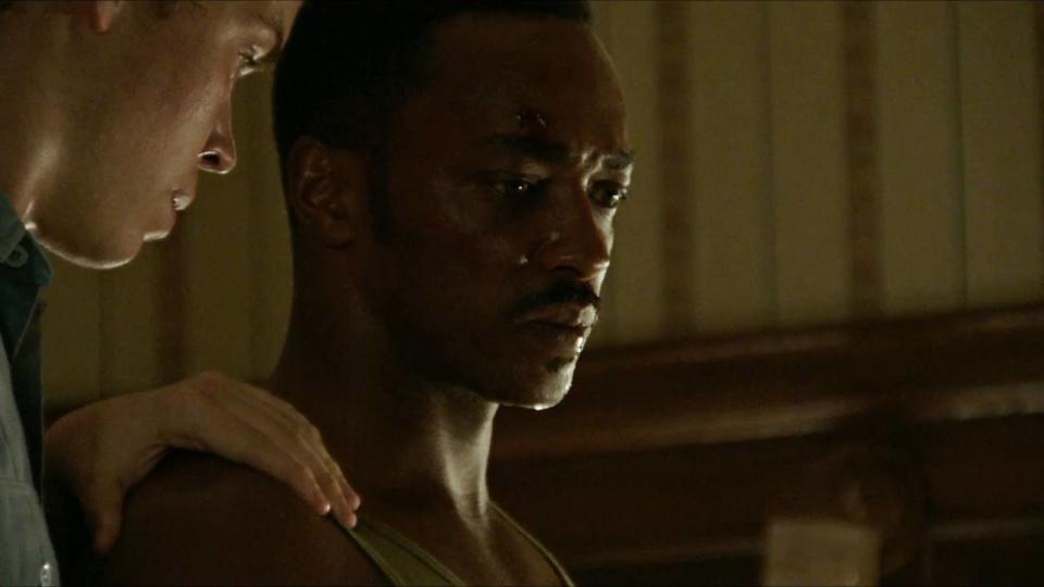 Will Poulter and Anthony Mackie in <em>Detroit</em>. (Annapurna)