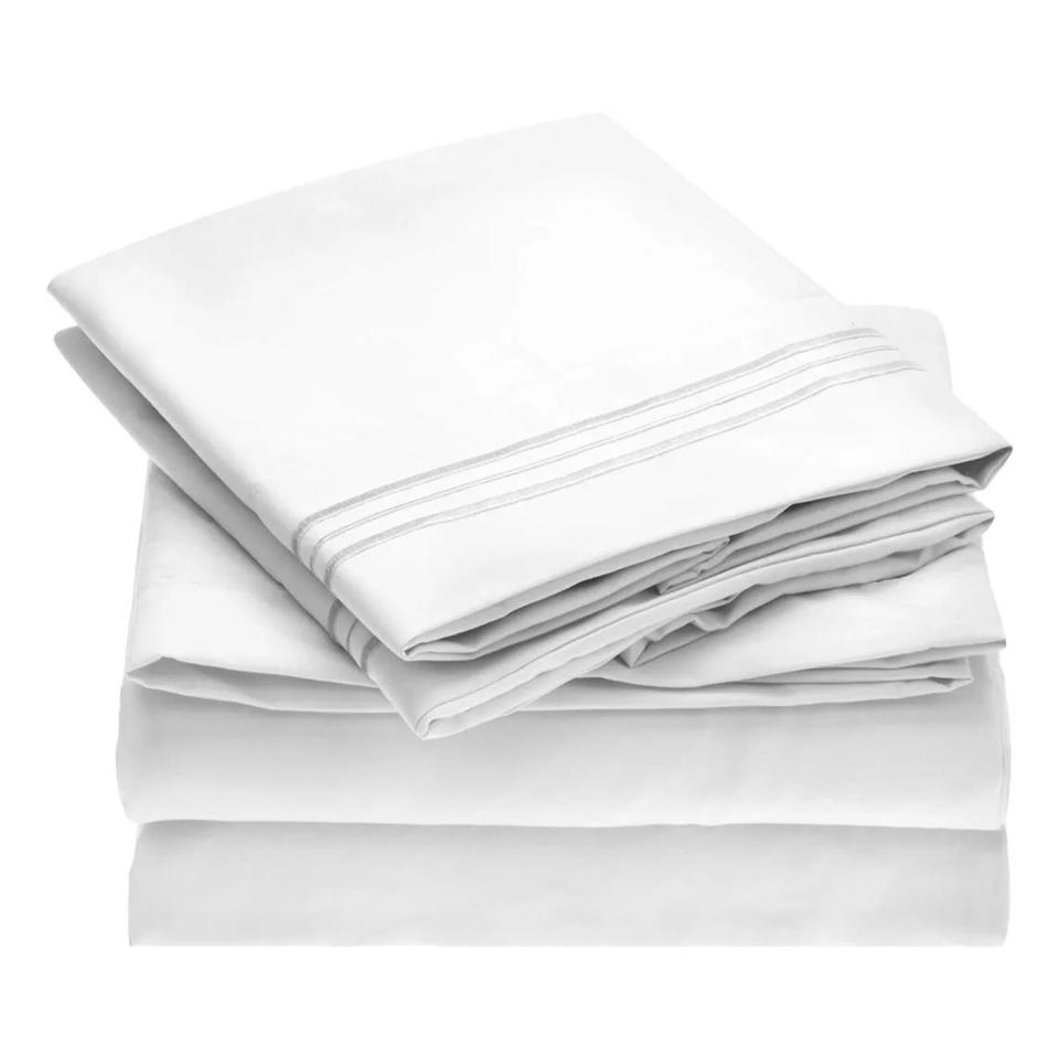 Mellanni Queen Sheet Set Hotel Luxury 1800 Bedding Sheets &amp; Pillowcases