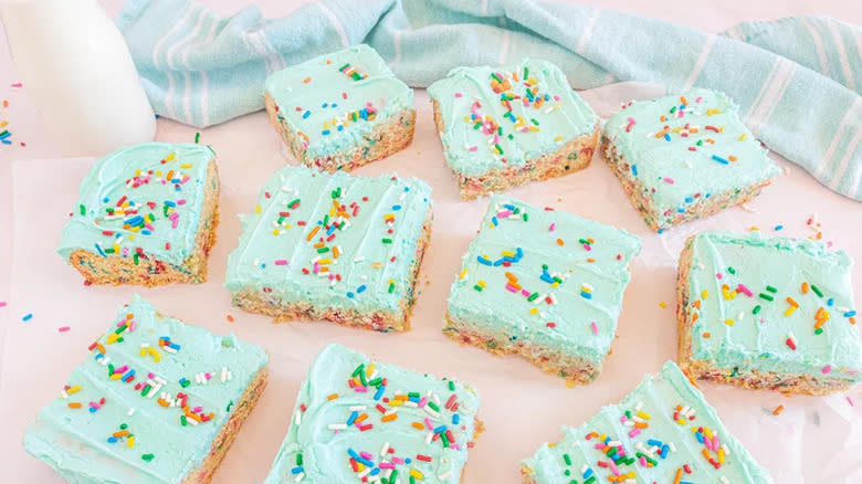 Funfetti cookie bars