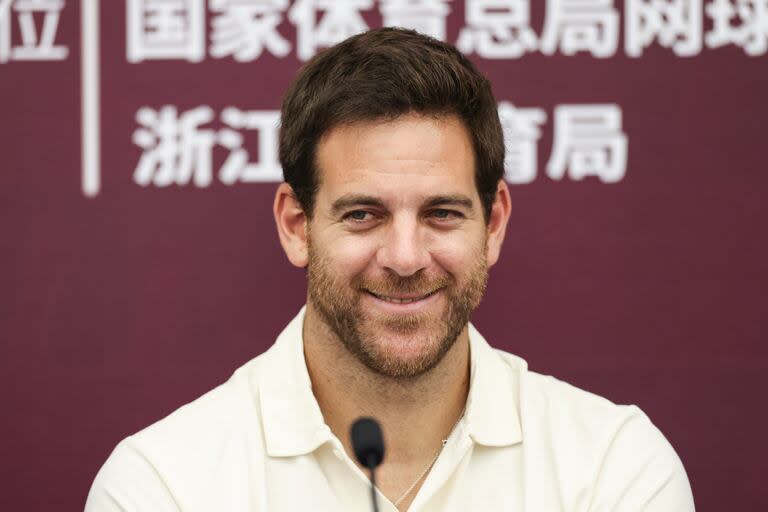 Del Potro en China, el año pasado, cuando jugó una exhibición