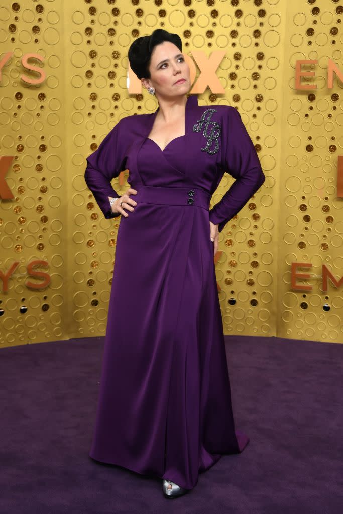 US actress Alex Borstein arrives for the 71st Emmy Awards at the Microsoft Theatre in Los Angeles on September 22, 2019. (Photo by VALERIE MACON / AFP)        (Photo credit should read VALERIE MACON/AFP/Getty Images) | Valerie Macon, Getty Images