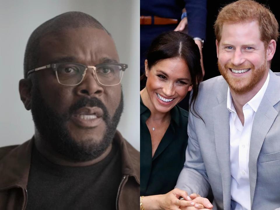 Tyler Perry, Meghan Markle, and Prince Harry.