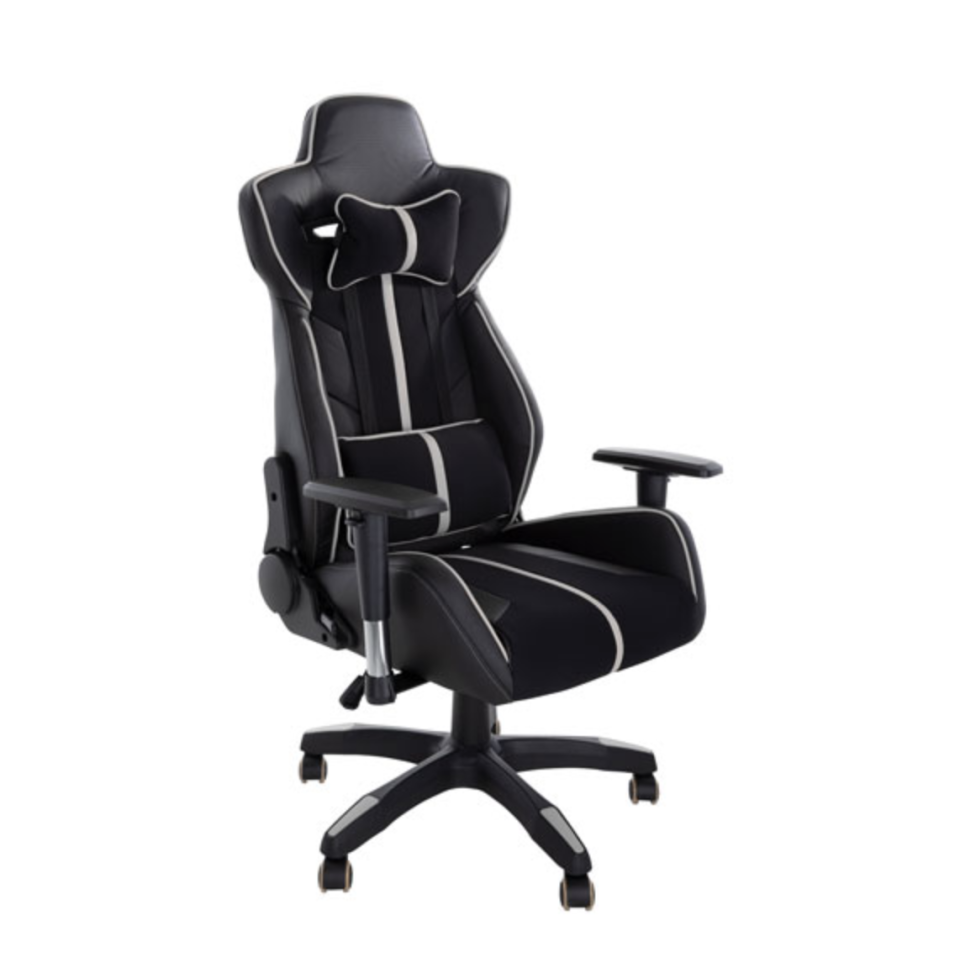 Brassex Milo Fabric Gaming Chair with Tilt and Recline - $230 (originally $400). 