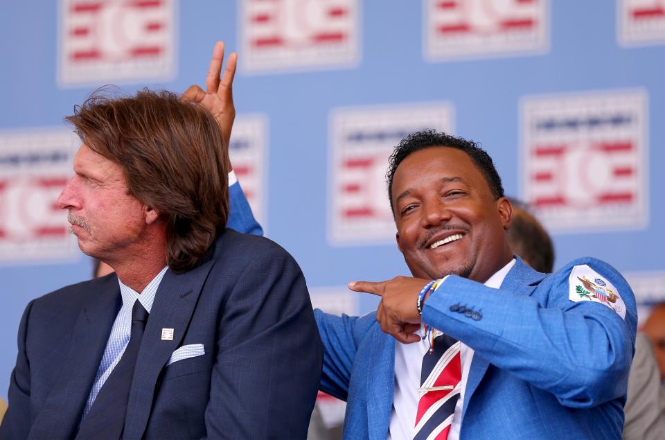 Who's your Santa? Maybe Pedro Martinez. (Getty Images)
