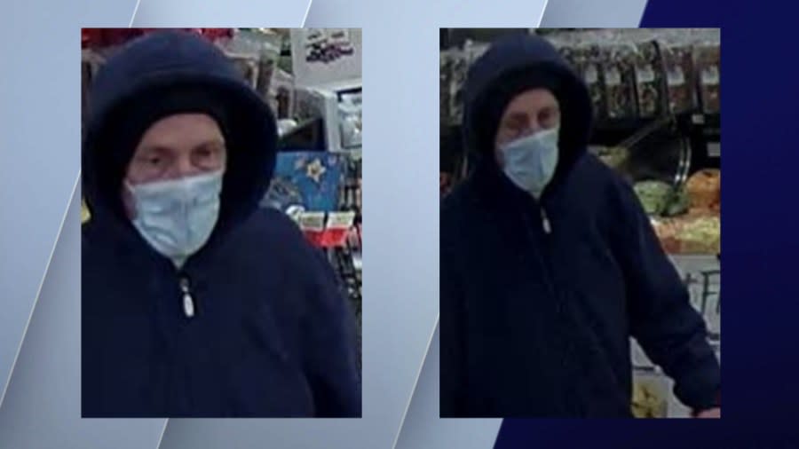 Surveillance cameras captured photos of a suspect who FBI agents believe robbed a Huntington Bank inside a Jewel-Osco in Edgewater on Dec. 26, 2023