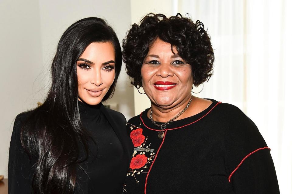 Kim Kardashian with former inmate Alice Johnson (rex/shutterstock)