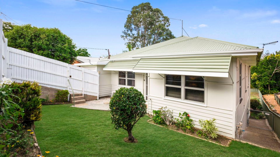 The exterior of the property for sale in Brisbane.