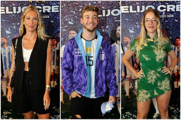 Cata Bonadeo, Nacho de GH y Nati Jota, presentes en la avant premiere de Elijo creer