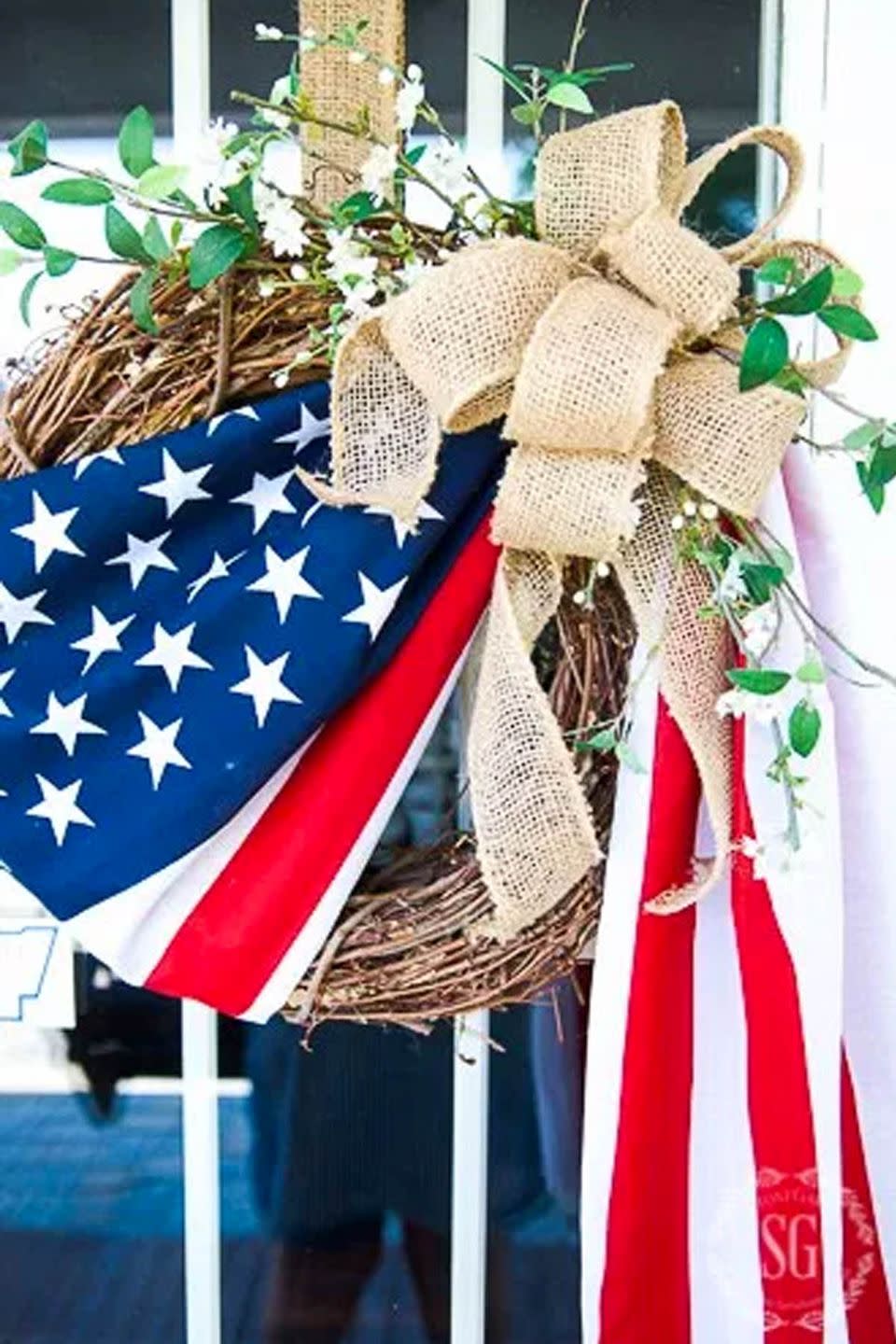 American Flag Wreath