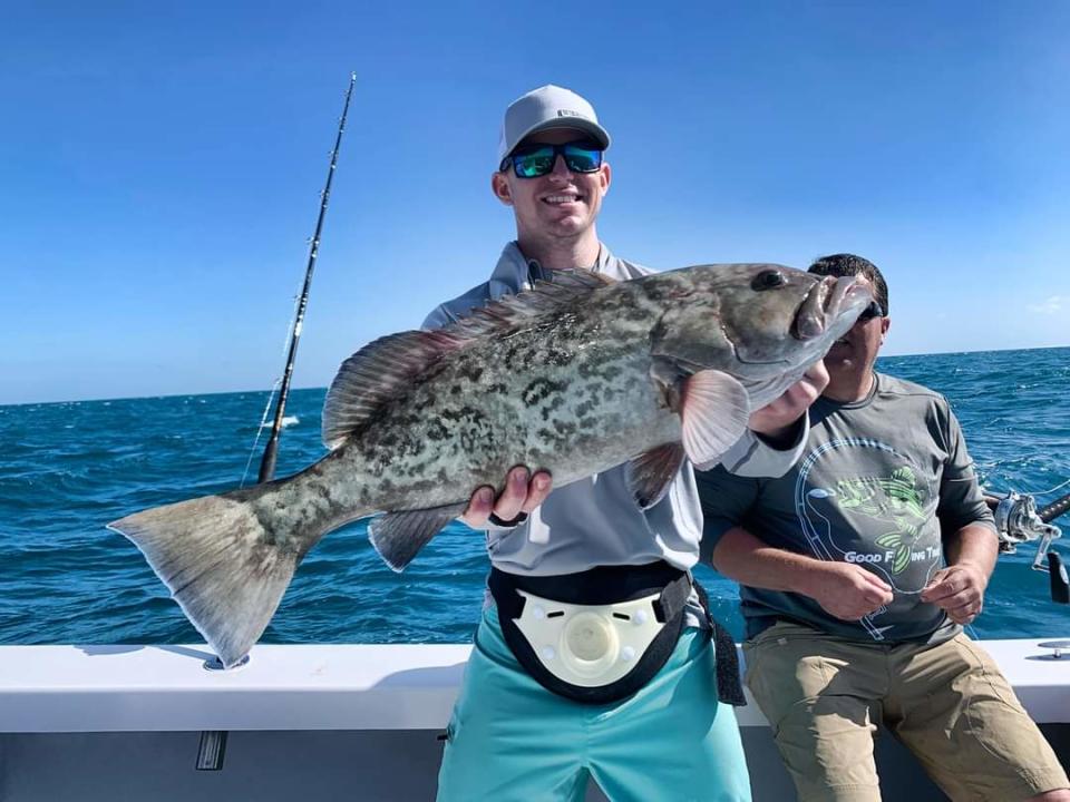 Gag grouper like this one were caught May 1, 2023 aboard Savage Pursuit charters out of Fort Pierce.