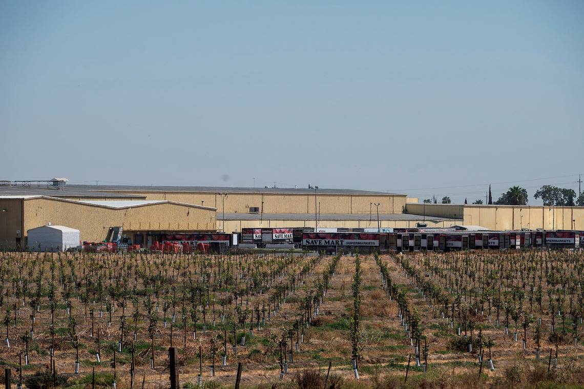 The Yosemite Wholesale Distribution Center located at 2674 E. Vassar Avenue in Merced, Calif., on Wednesday, Sept. 4, 2024. Save Mart confirmed the planned closure of the facility in a statement sent to the Merced Sun-Star.