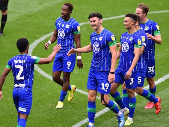 Wigan's players are battling relegation from the Championship (Getty Images)