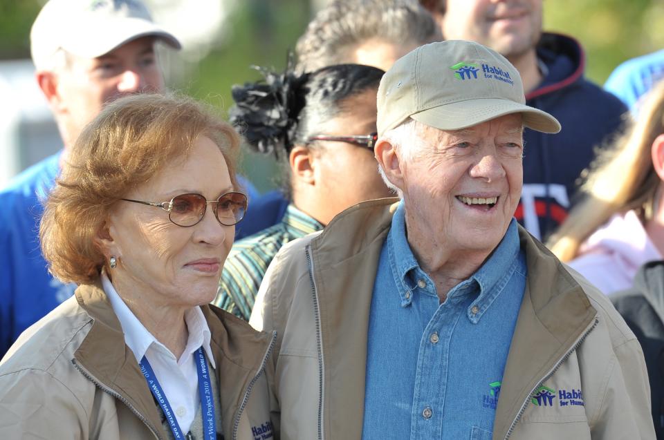 President Carter with Mrs. Carter in 2010 in Minneapolis and St. Paul, Minnesota.