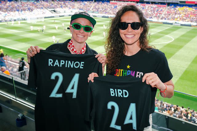 <p>NJ/NY Gotham FC</p> Megan Rapinoe and Sue Bird