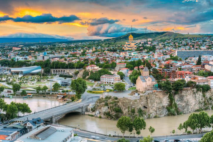 <p><strong>Why for 2020: </strong>According to trend forecaster's WGSN, Georgia - and specifically the capital Tbilisi is likely to be big for 2020. Joe McDonnell, head of WGSN insight, puts this down to a number of factors including the increasing notoriety of Tbilisi Fashion Week (and the street style that comes with it), nightclubs attracting top electronic talent such as Basiani, coupled 'with a burgeoning art scene and swelling youth movement'.</p><p><strong>Top Tips: </strong>It's accessible from London in just over four hours, which is ideal. Travel experts TTC add that Tbilisi is 'fast becoming one of the coolest cities on the continent and won't stay so secret for long'. They suggest also expanding beyond the capital to visit snow-capped mountains, tasting the local wine and taking part in a Georgian bread making class.</p><p><a class="link " href="https://go.redirectingat.com?id=127X1599956&url=https%3A%2F%2Fuk.hotels.com%2Fde1635833%2Fhotels-tbilisi-georgia%2F&sref=http%3A%2F%2Fwww.elle.com%2Fuk%2Flife-and-culture%2Fculture%2Fg32358%2Fholiday-destinations%2F" rel="nofollow noopener" target="_blank" data-ylk="slk:Find hotels in Tbilisi;elm:context_link;itc:0;sec:content-canvas">Find hotels in Tbilisi</a><br></p>