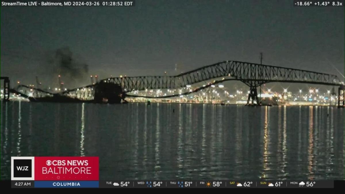 Francis Scott Key Bridge collapses in Baltimore after ship strike, residents react