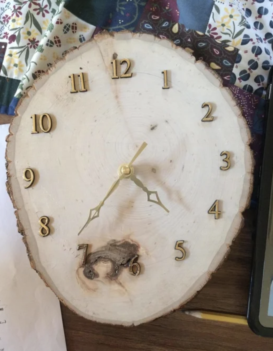 4) Wood Clock