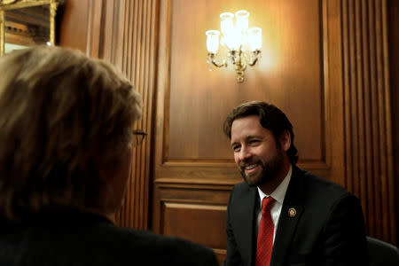 U.S. Rep. Joe Cunningham (D-PA) speaks during an interview for Reuters on Capitol Hill in Washington, U.S., February 26, 2019. Picture taken February 26, 2019. REUTERS/Yuri Gripas