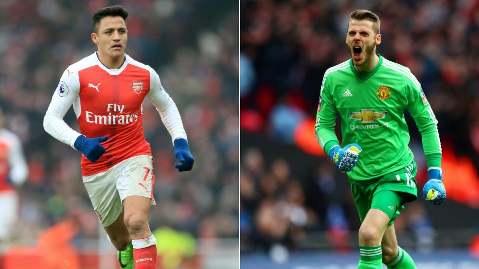 Alexis Sanchez and David De Gea