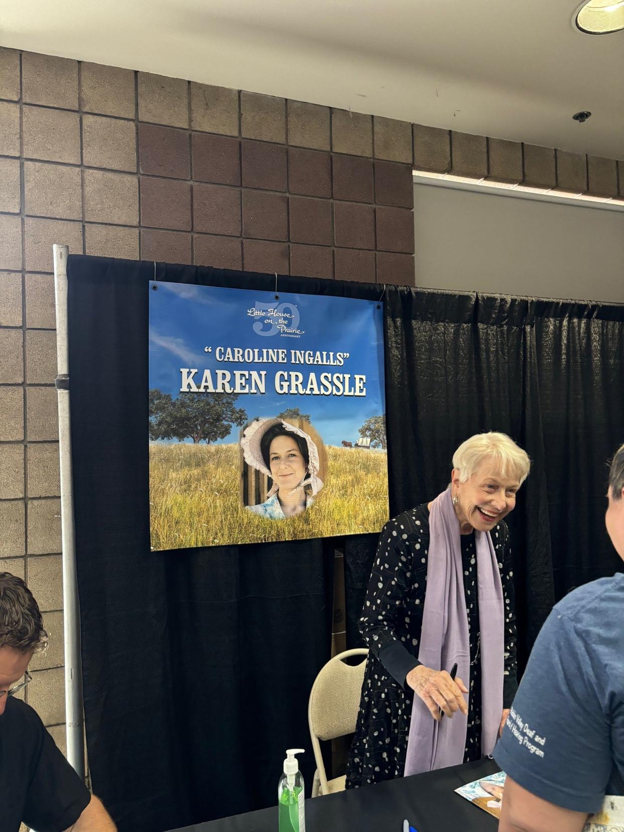 Karen Grassle, who played Caroline Ingalls or "Ma," on "Little House on the Prairie" greeted fans at the Little House on the Prairie Festival on March 23.