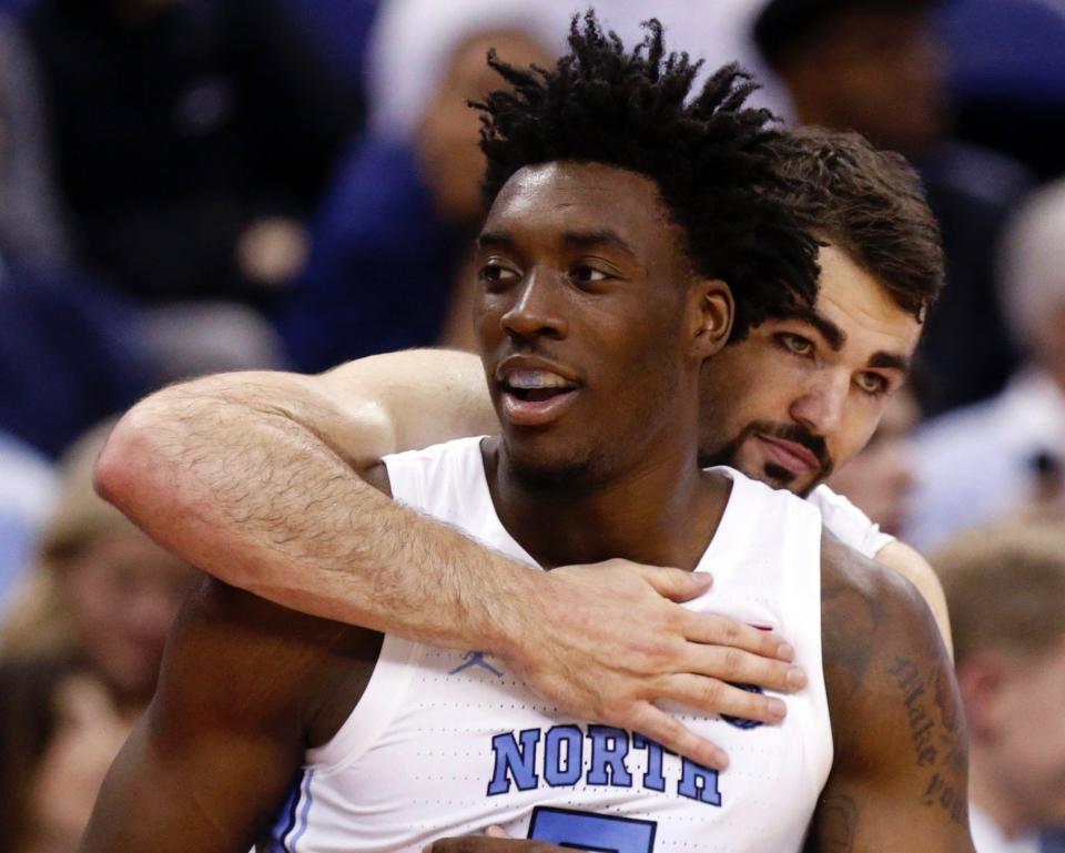 Nassir Little took on a starring role in UNC's first two NCAA tournament games. (AP)