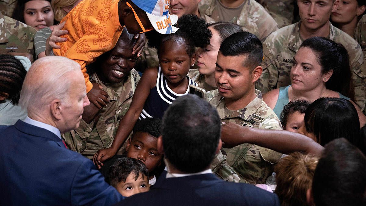 A manipulated video showed US President Joe Biden telling a child the words you