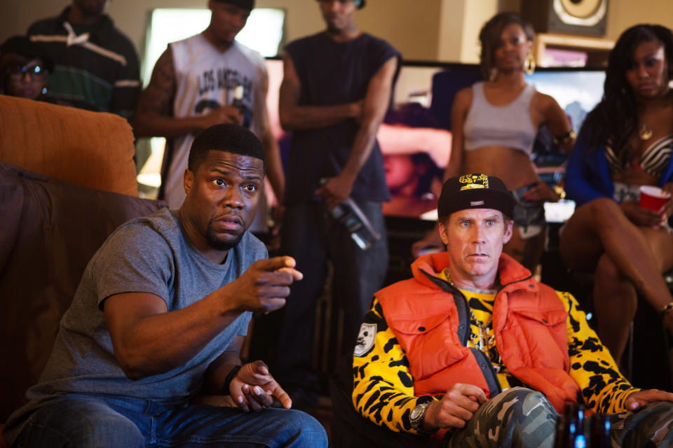 GET HARD, from left: Kevin Hart, Will Ferrell, 2015. ph: Patti Perret/©Warner Bros. Pictures/courtesy Everett Collection