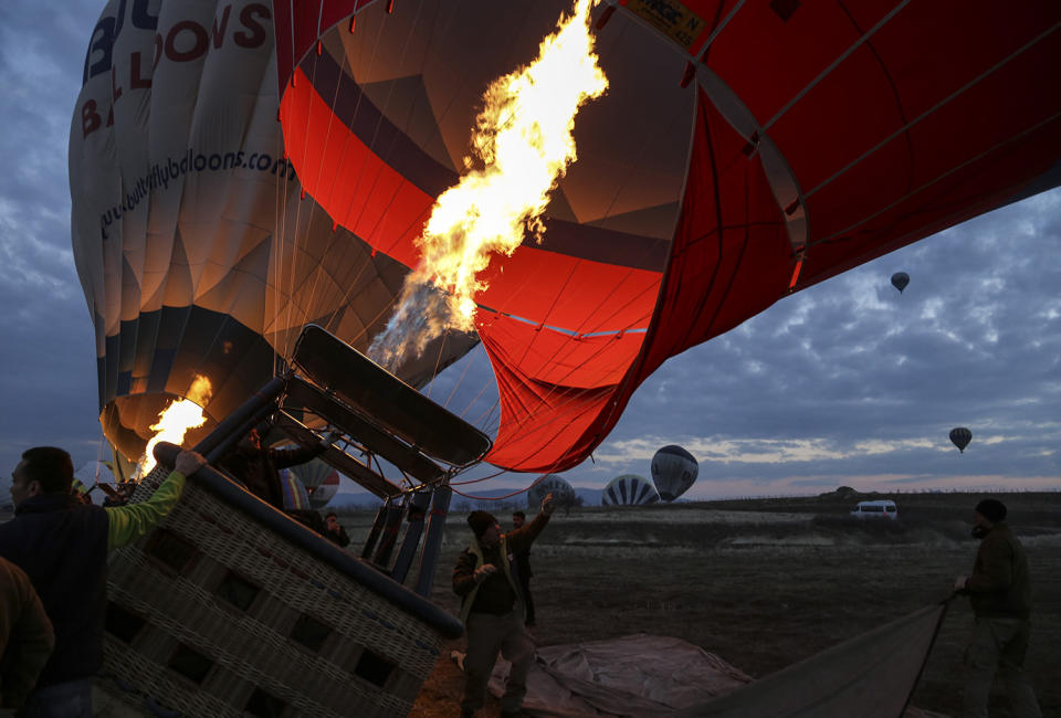 Hot air balloons over Turkey’s Cappadocia