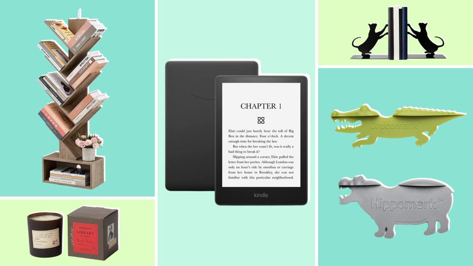 Best gifts for readers: Innovative bookshelves, literary candles, purrfect bookends, charming bookmarks, flawless e-readers and more.