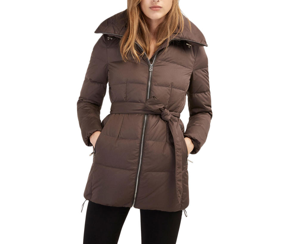 Massimo Dutti Quilted Feather Down Coat