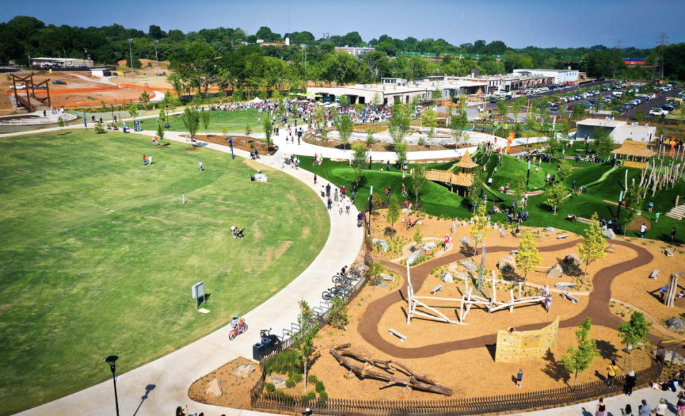 Unity Park in Greenville has cost $66 million so far.