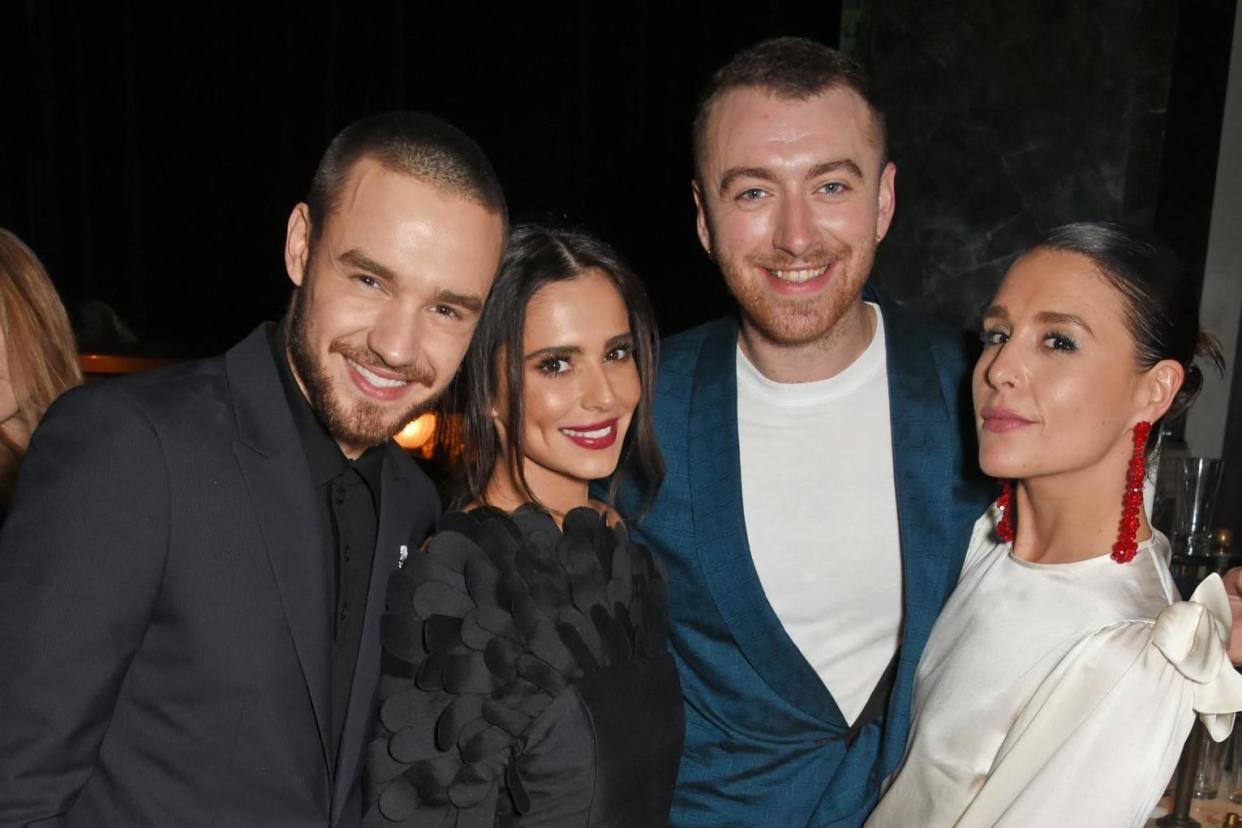 Liam Payne, Cheryl, Sam Smith and Jessie Ware enjoy the Universal Music after party at the Ned: Dave Benett/Getty Images for Uni