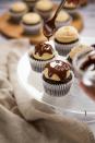 <p>Perfect for a birthday or celebration, these cupcakes are so good you won’t even know they’re vegan.</p><p><strong>Recipe: <a href="https://www.goodhousekeeping.com/uk/food/recipes/a25541899/vegan-cupcakes/" rel="nofollow noopener" target="_blank" data-ylk="slk:Vegan chocolate and peanut butter cupcakes;elm:context_link;itc:0;sec:content-canvas" class="link ">Vegan chocolate and peanut butter cupcakes</a></strong></p>