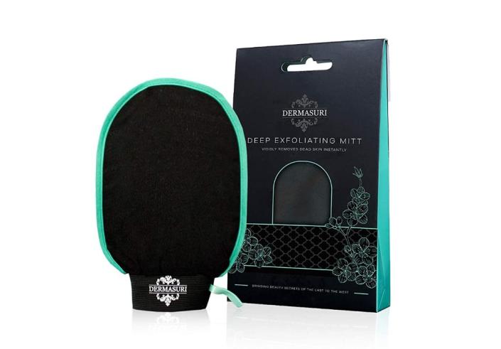 dermasuri, best exfoliating gloves