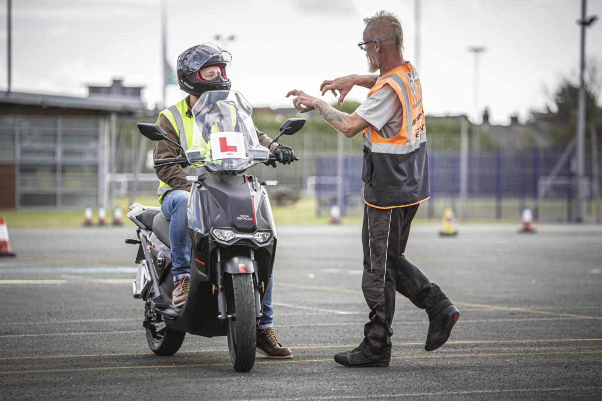 Electric motorcycle training