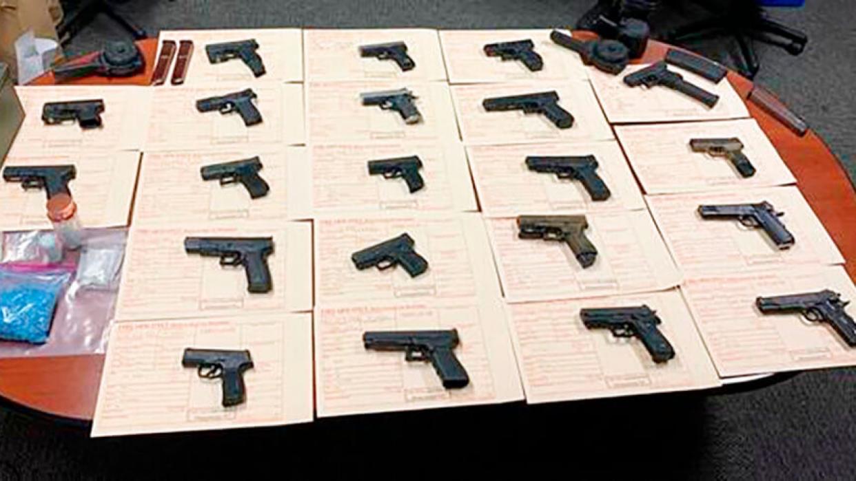 Illegal guns seized by police in San Francisco