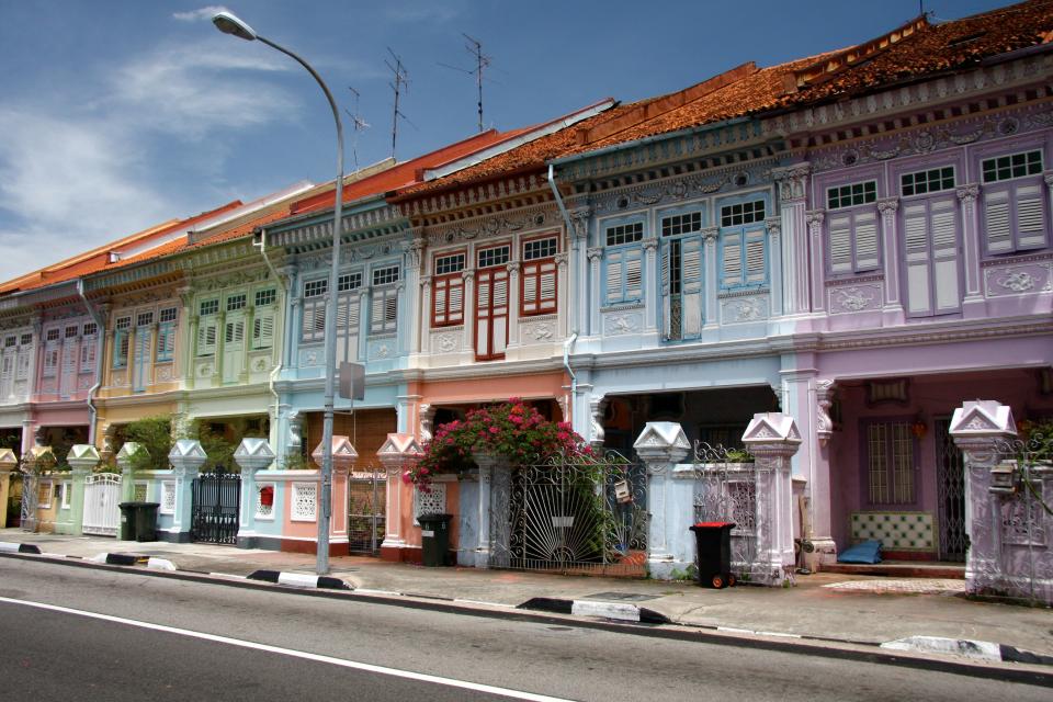 <p>Singapore brings to mind a futuristic way of life complete with glossy skyscrapers and highly efficient public transportation, but there are a few pockets of the sovereign island city-state that pay homage to a more traditional approach to life. One such area is Koon Seng Road, known locally as the most colorful street in Singapore.</p> <p>Erected in the 1920s with a heavy Chinese influence, the pastel-colored shop houses that line Koon Seng Road have become such a beloved feature of the city that in the early 1990s they came under governmental protection courtesy of the conservation laws.</p>