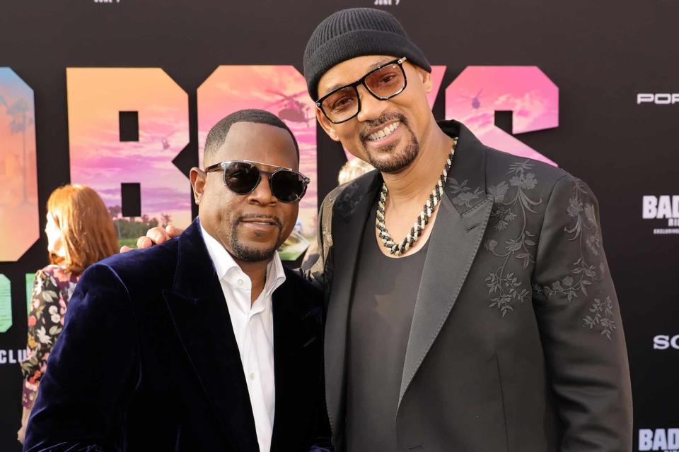 <p>Kevin Winter/Getty</p> Martin Lawrence and Will Smith on May 30, 2024 in Hollywood, California.