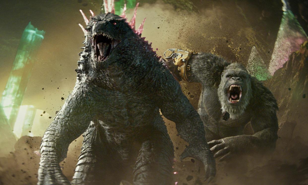 <span>Old foes warm up in Godzilla x Kong: The New Empire.</span><span>Photograph: Courtesy of Warner Bros. Pictures/AP</span>