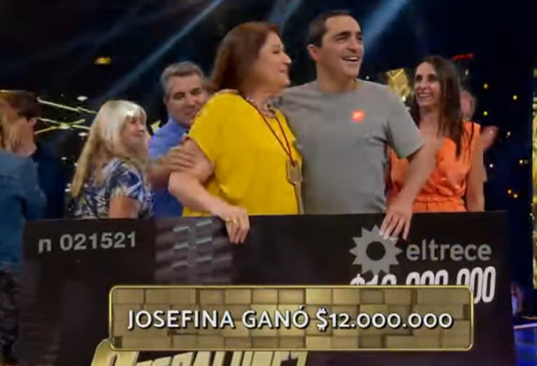 Josefina ganó $12.000.000 en Los 8 escalones y tiene la llave para jugar en la final por el departamento (Foto: captura de TV / eltrece)