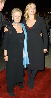 Judi Dench and Kate Winslet at the New York premiere of Miramax's Iris