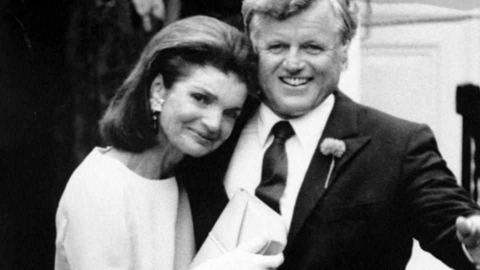 jacqueline kennedy onassis and ted kennedy at caroline kennedy's