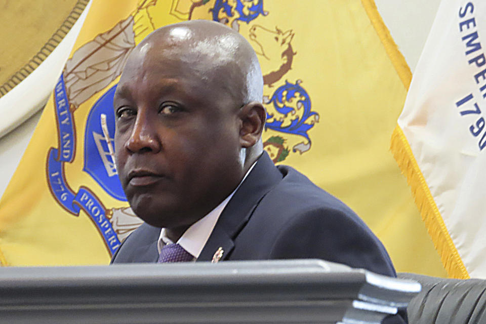 Newark, N.J. Assistant Public Safety Director Rufus Jackson testifies during a hearing on Wednesday, Jan. 17, 2024 in Union N.J. into the July 5, 2023, fire in Newark that killed two city firefighters while Jackson was chief of the department. (AP Photo/Wayne Parry)