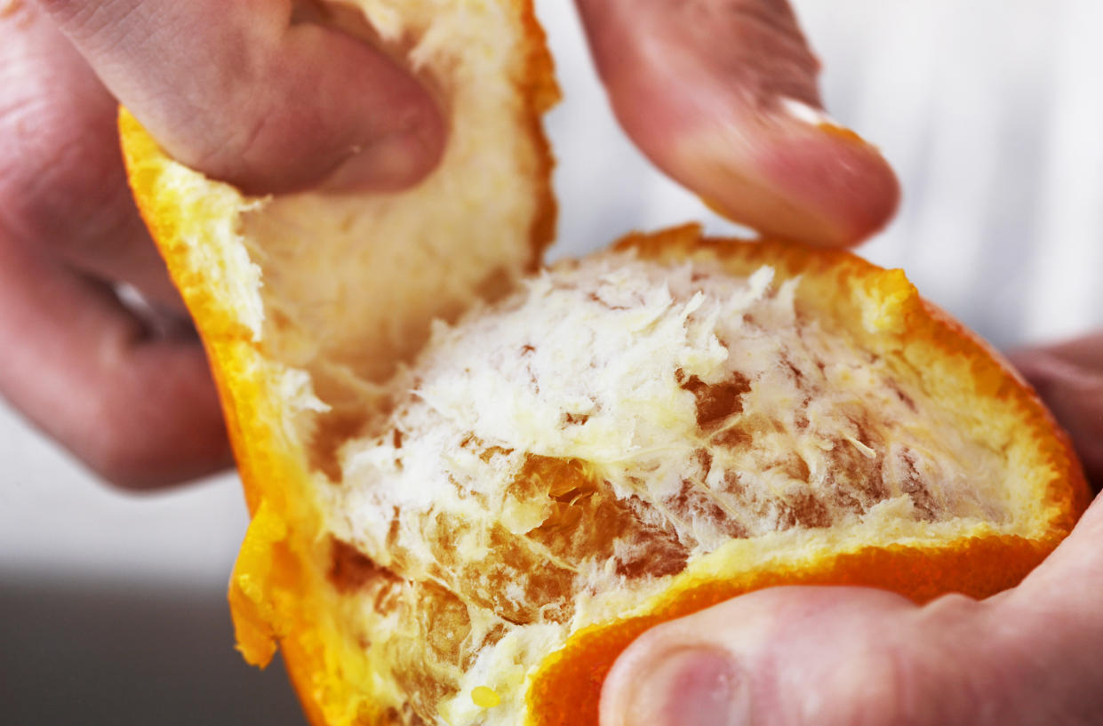 Unter der Schale einer Orange befindet sich nicht immer nur Fruchtfleisch. (Symbolbild: Getty Images)